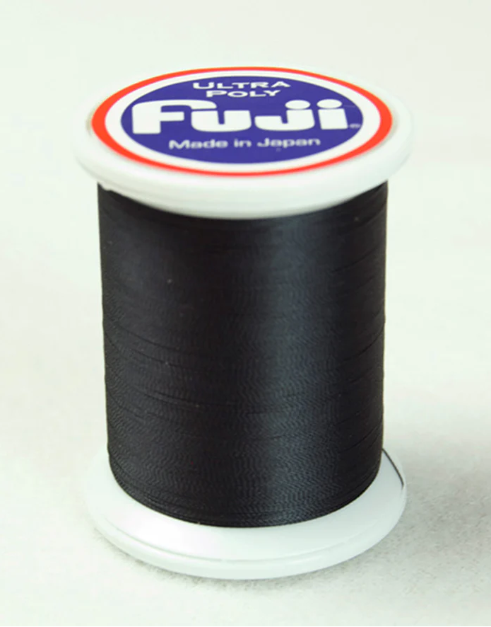 Fuji Ultra Poly Metallic Rod Building NPD Thread 4oz (2000M) Black Size 2oooM | Polyester/Nylon | Chaos Fishing