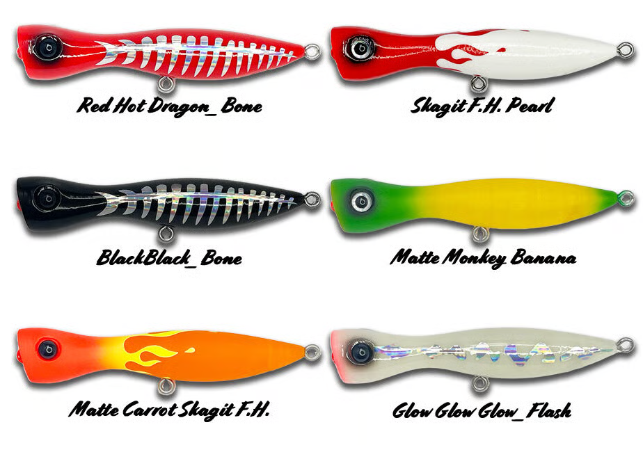 Skagit Designs Pump King 86mm / 7.5g Popper Lure – GT FIGHT CLUB