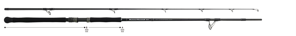 Ripple Fisher RunnerExceed 95TC Shore Jigging & Plugging Rod – GT