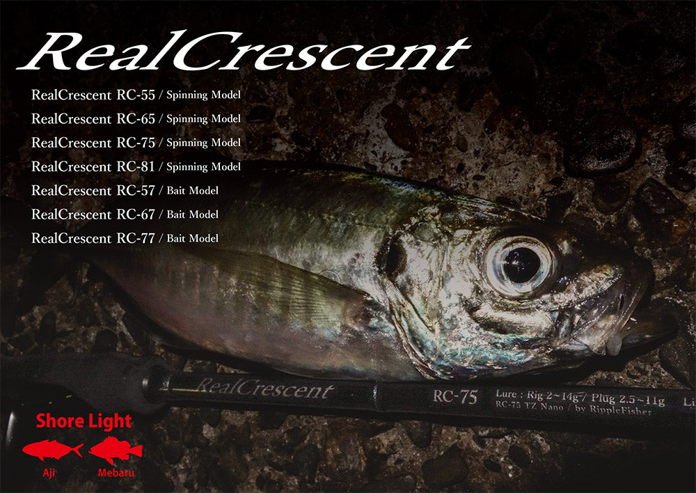 Ripple Fisher Real Crescent RC81S Spinning Model Shore Light