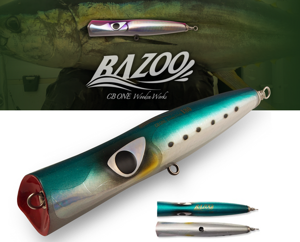 CB One Wooden Works Bazoo 160 Saltwater Topwater Popping Lure 160mm / 48g