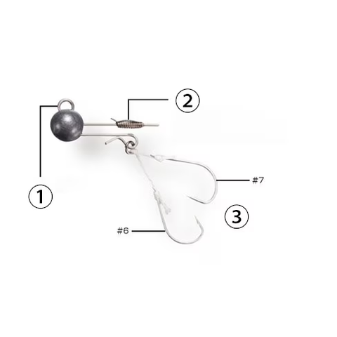 Shimano Soare Kakegami Jig head with hooks