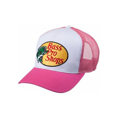 Bass Pro Shops Ladies Embroidered Logo Mesh Cap - Hot Pink