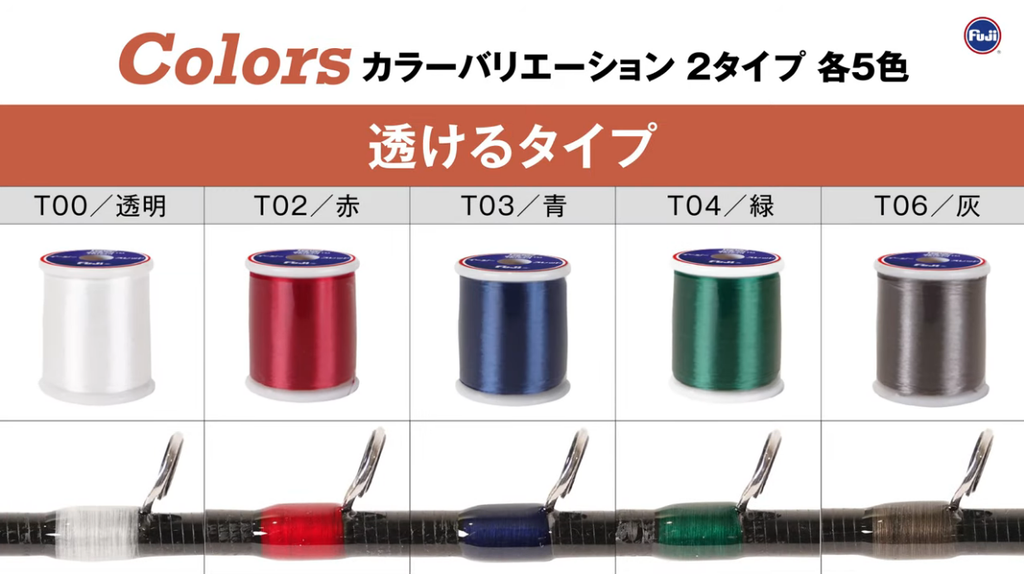 Fuji EZ Series Transparent Thread for Custom Rod Building & Repair - 100m T06-Gray
