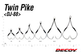 Decoy Twin Pike DJ-88 Assist Hook for Light Jigging and Shore Jigging