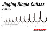 Decoy Jigging Single Cutlass JS-2 Single Hooks