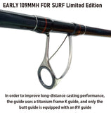 Yamaga Blanks Early for Surf 109MMH "LIMITED" Spinning Model Fishing Rod
