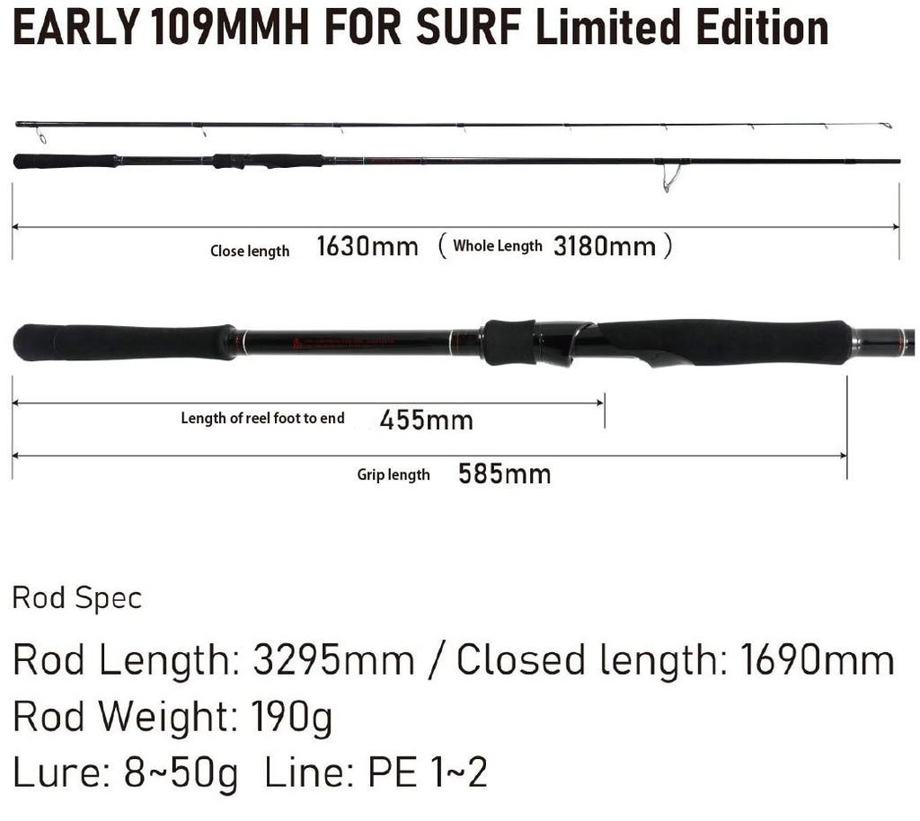 Yamaga Blanks Early Surf 105MH – Isofishinglifestyle