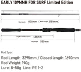 Yamaga Blanks Early for Surf 109MMH "LIMITED" Spinning Model Fishing Rod