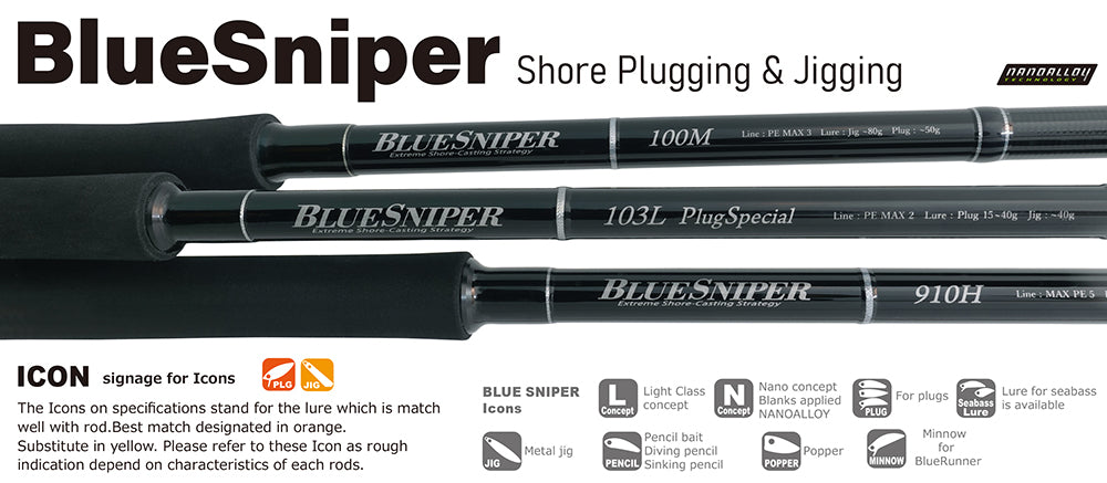 Yamaga Blanks Blue Sniper Extreme Shore Casting Strategy 106H Plug Spe – GT  FIGHT CLUB