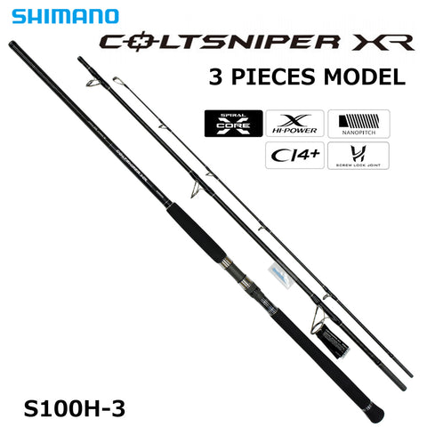 Shimano Colt Sniper XR S100H-3 (2020 model / Shore jigging rod / 3 piece model