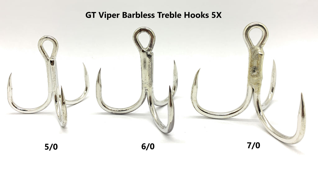 GT Viper Barbless Treble Hooks 5X – GT FIGHT CLUB GT Viper Barbless Treble Hooks 5X – GT FIGHT CLUB