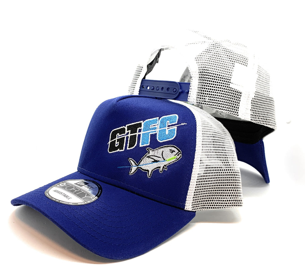 GTFC Hats - New Era 9FORTY Snapback Trucker Cap Blue/White
