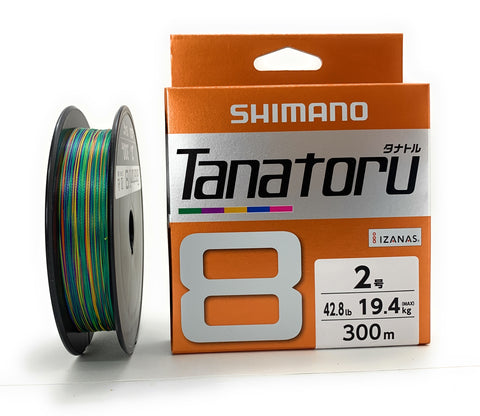 Shimano Tanatoru 8 Multicolor 300m Braided PE Fishing Line PL-F78R